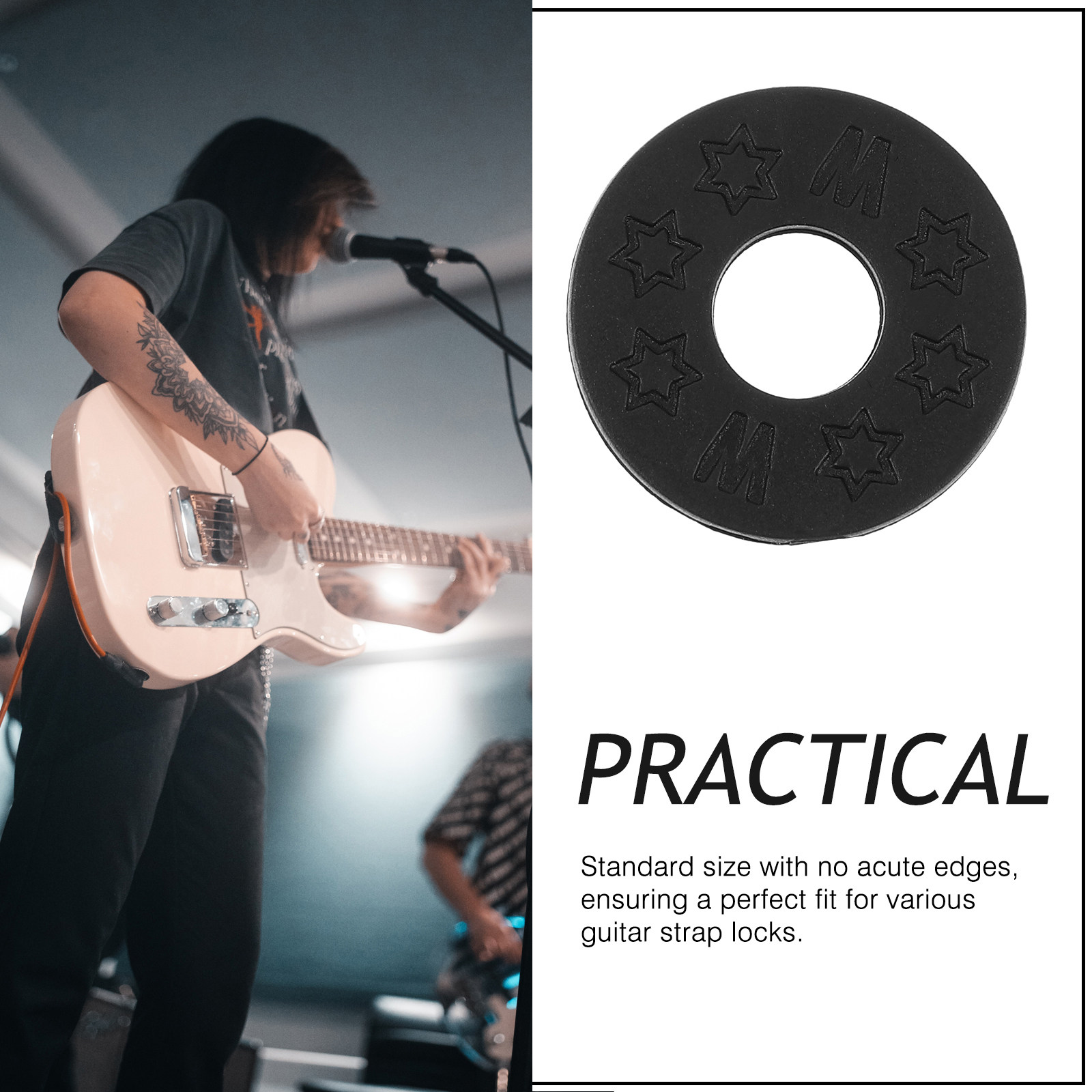 10Pcs Silicone Guitar Strap Lo - Guitar Strap Padded 评论和价格