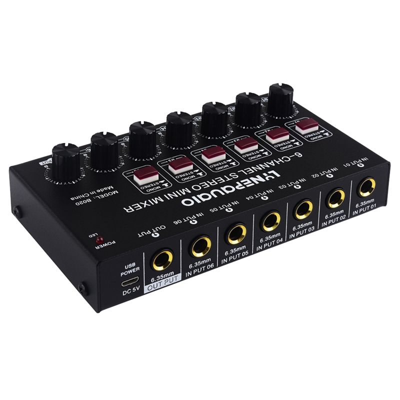 FEDI-Mini 6-Channel Stereo Aud - Audio And Music Mixer 评论和价格