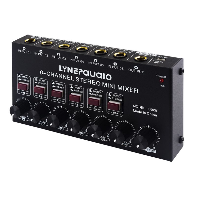 FEDI-Mini 6-Channel Stereo Aud - Audio And Music Mixer 评论和价格