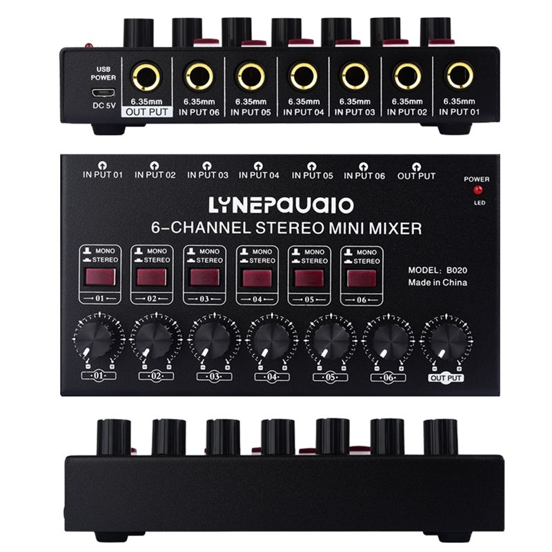 FEDI-Mini 6-Channel Stereo Aud - Audio And Music Mixer 评论和价格