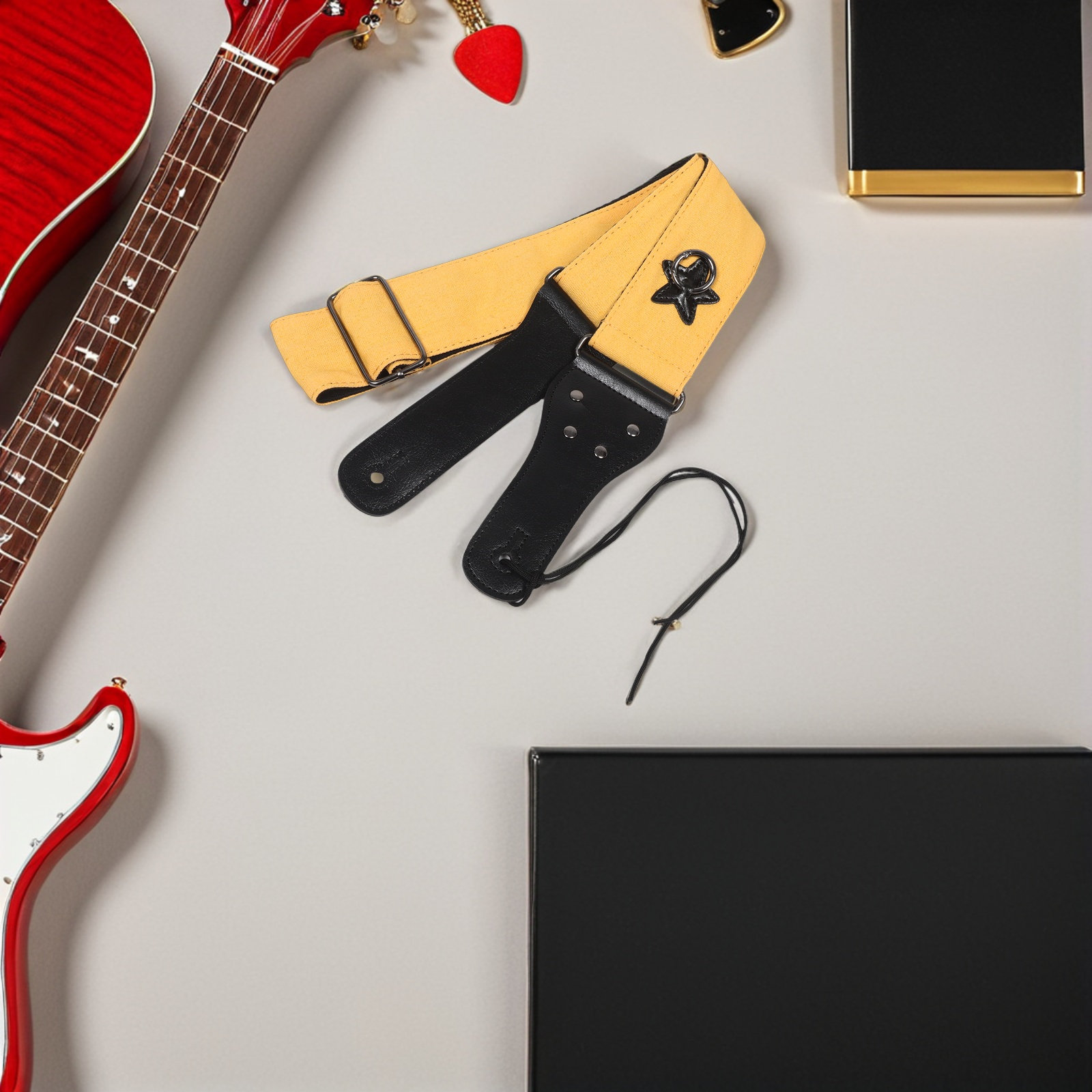 Double-Layer Wide Adjustable G - Guitar Strap Padded 评论和价格