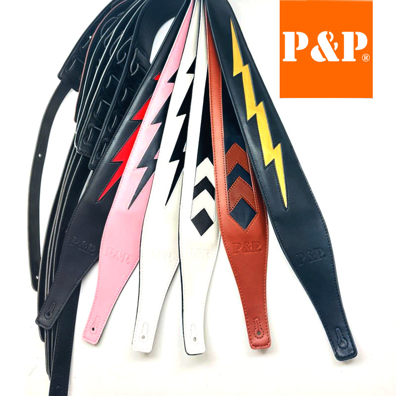 Adjustable 2.5 Inch Genuine Le - Guitar Strap Padded 评论和价格